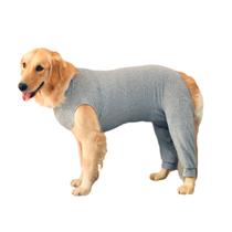 Roupa Protetora Pós-Cirúrgica Pet Cachorro - Pernas Traseiras - Tecido Dry Fit Proteção Solar UV 50+