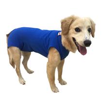 Roupa Protetora Pós-Cirúrgica Pet Castração Cachorro Macho - Tecido de Algodão e Fechamento Escrotal