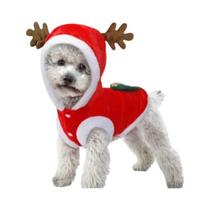 Roupa Quente De Flanela Para Cães E Gatos, Macacão Festivo De Outono Inverno Com Estampa De Árvore Roupa Quente De Flanela Para Cães E Gatos, Macacão Festivo De Outono Inverno Com Estampa De Árvore