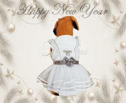Roupa Roupinha Pet Cachorro Vestido Reveillon Ano Novo Dudog