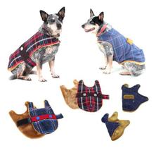 Roupa Roupinha Poncho Capote Capa Alaska Outono Inverno Frio Pet Pelucia Cachorro Gato Pickorruchos - Grande