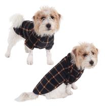 Roupa Roupinha Sueter Fleece Xadrez - G Roupa Roupinha Sueter Fleece Xadrez - G