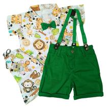 Roupa Safari Menino Festa Kit Completo Bolofofo