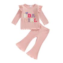 Roupa SAYOO Baby Birthday Girl Birthday Girl Print 3-4T