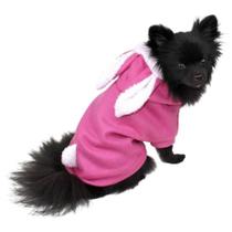 Roupa soft de coelho rosa tamanho gg