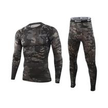 Roupa Térmica Masculina De Inverno Em Fleece, Compressão Quente, Secagem Rápida, Camuflagem, Calças Roupa Térmica Masculina De Inverno Em Fleece, Compressão Quente, Secagem Rápida, Camuflagem, Calças