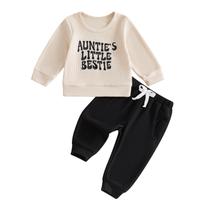 Roupa XRTBMN Aunties Bestie Baby Boy, 2 peças, outono, inverno, 18-24 m Roupa XRTBMN Aunties Bestie Baby Boy, 2 peças, outono, inverno, 18-24 m