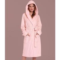 Roupao Adulto Fleece Lua Lua Bear Me Sleep Rosa