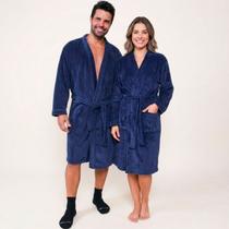 Roupão Adulto Microfibra Benévola Antialérgico Feminino e Masculino Macio Confortável Quentinho