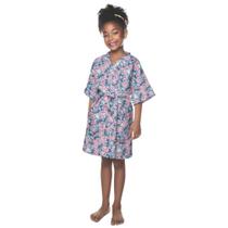 Roupão Atoalhado Infantil Lepper Antialérgico Stitch Kimono Com Manga