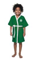 Roupão Aveludado Infantil Quimono M (4 a 6 anos) Lepper Palmeiras