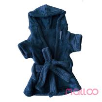 Roupão Azul Marinho Forrado para cachorro e gato Roupão Azul Marinho Forrado para cachorro e gato