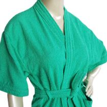 Roupão Banho Adulto Atoalhado Algodão Feminino Masculino Robe M GG