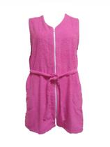 Roupão Banho Feminino com Ziper Cavado para Hidroginástica Plus Size