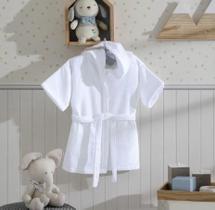 Roupão Bebê Com Capuz Velour Pbb Branco Dohler Roupão Bebê Com Capuz Velour Pbb Branco Dohler