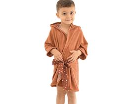 Roupão bebê plush c/ capuz bordado bublim unissex bichinhos Roupão bebê plush c/ capuz bordado bublim unissex bichinhos