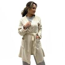 Roupão Branco GG FLeese Andresa