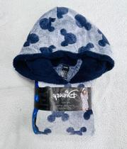 Roupão Camisola De Fleece C/Capuz Adulto Azul Marinho Minnie