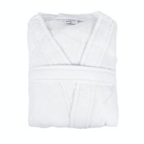 Roupão Chronos Plush Microfibra Kimono Tamanho G - Branco