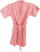 Roupão de banho atoalhado infantil g algodão rosa - Zip
