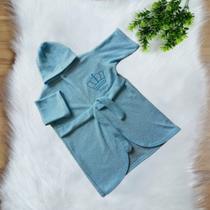 Roupão De Banho Bordado Bebe com Capuz Infantil Atoalhado Menina Menino Algodão RN a 03 Meses Roupão De Banho Bordado Bebe com Capuz Infantil Atoalhado Menina Menino Algodão RN a 03 Meses