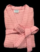 Roupão de Banho Briza Atoalhado Adulto 100% Algodão Manga Curta (4016) - Tam Único - Rosa Roupão de Banho Briza Atoalhado Adulto 100% Algodão Manga Curta (4016) - Tam Único - Rosa