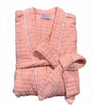 Roupão de Banho Briza Atoalhado Adulto c/ Viés 100% Algodão Manga Curta (4022) Salmão Tam M Roupão de Banho Briza Atoalhado Adulto c/ Viés 100% Algodão Manga Curta (4022) Salmão Tam M