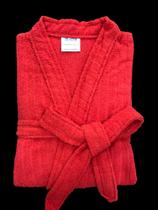 Roupão de Banho Briza Atoalhado Feminino Adulto 100% Algodão Manga Curta (4009) - Tam Único - Goiaba