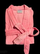 Roupão de Banho Briza Veludo Infantil 100% Algodão Manga Curta (3012) - Rosa - Tam 6 Roupão de Banho Briza Veludo Infantil 100% Algodão Manga Curta (3012) - Rosa - Tam 6