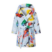 Roupão de banho DELEY, roupa de dormir macia unissex, de flanela, com capuz Roupão de banho DELEY, roupa de dormir macia unissex, de flanela, com capuz