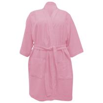 Roupão de Banho Feminino em Microfibra Macio Robe Hobby Inverno Tam P Rosa