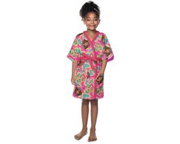 Roupão de banho infantil aveludado barbie new-lepper Roupão de banho infantil aveludado barbie new-lepper