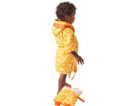 Roupão de banho infantil bichinhos estampado c/capuz baby joy funny divertidos