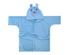 Roupão de banho infantil bichinhos liso c/ capuz baby-joy Roupão de banho infantil bichinhos liso c/ capuz baby-joy