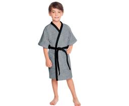 Roupão De Banho Infantil Menino PlayStation P Aveludado 4-6 anos