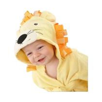 Roupão De Banho Infantil Unissex De Algodão Com Capuz De Desenho Animado, Pijama Macio, Cobertor De