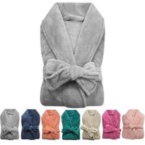 Roupão de Banho Microfibra Camesa Unissex Adulto Cinza G