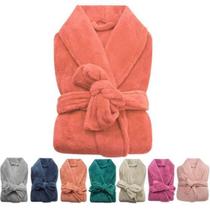 Roupão de Banho Microfibra Camesa Unissex Adulto Coral P