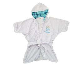 Roupão de banho/piscina infantil c/ capuz - mafessoni