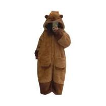 Roupão De Banho plus Size Com Estampa De Urso Para Mulheres, Quente, Em Veludo Coral, Pijamas Na Cor Roupão De Banho plus Size Com Estampa De Urso Para Mulheres, Quente, Em Veludo Coral, Pijamas Na Cor