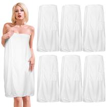 Roupão de banho Tigeen Waffle Spa Robe para mulheres, 6 peças, branco