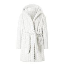 Roupão de banho Umeyda Girls, flanela macia, com capuz, cabo quente, marfim, 11-12 anos Roupão de banho Umeyda Girls, flanela macia, com capuz, cabo quente, marfim, 11-12 anos