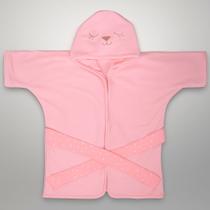 Roupão de bebê plush c/ capuz bichinhos petit i bublim Roupão de bebê plush c/ capuz bichinhos petit i bublim