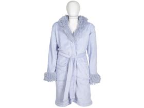 Roupão de Inverno Infantil Atlântica Kids Feminino de Microfibra Hortência