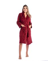 Roupão de Microfibra Adulto Fleece - Feminino/masculino - 220gr/m - Premium