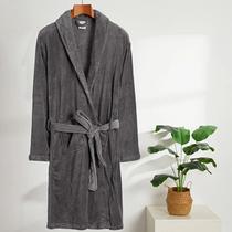 Roupão de Microfibra Basic Liso Realce Premium G Cinza Sultan Roupão de Microfibra Basic Liso Realce Premium G Cinza Sultan