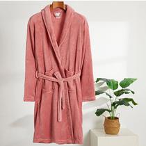 Roupão de Microfibra Basic Liso Realce Premium M Rose Escuro Sultan