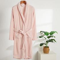 Roupão de Microfibra Basic Liso Realce Premium Rosa Claro GG Sultan