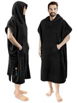 Roupão de troca de poncho de surf SUNCUBE SUN CUBE com capuz para homem Roupão de troca de poncho de surf SUNCUBE SUN CUBE com capuz para homem