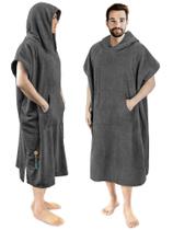 Roupão de troca de poncho de surf SUNCUBE SUN CUBE com capuz para homem Roupão de troca de poncho de surf SUNCUBE SUN CUBE com capuz para homem